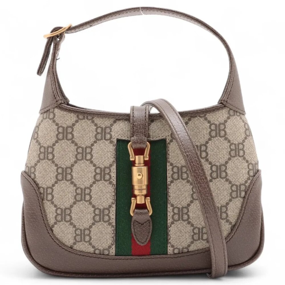 Gucci Balenciaga Collab Jackie 1961 Mini Shoulder Bag with Adjustable Strap NWOT - Picture 5 of 15